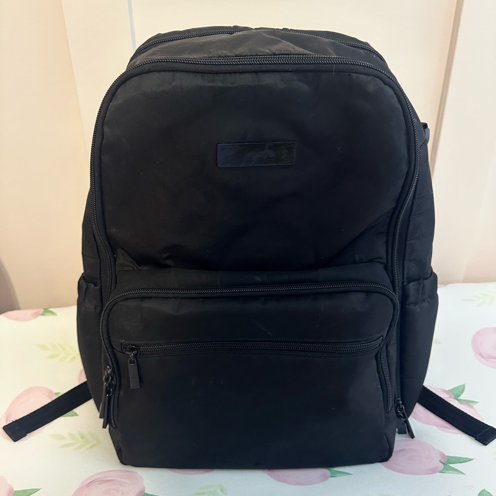 Jujube Zealous Diaper Backpack - Black - EUC